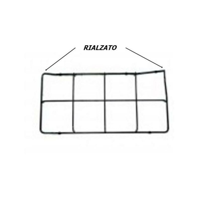 Ricel Sud - GRIGLIA NERA CUCINA GAS ADATTA A REX ELECTROLUX ZOPPAS cm 45,8 X 22 P 4488