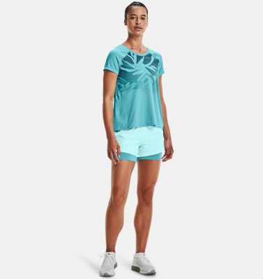 Shorts UA Iso-Chill Run 2-in-1 da donna