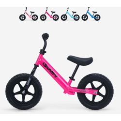 Playtown - Bicicletta senza pedali per bambini gomme in EVA Grumpy | Colore: Fucsia en oferta