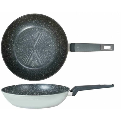 H&h Lifestyle - Wok con 1 Manico Materiale Antiaderente per Fornello a Induzione Serie Alessandro Borghese Gourmet Diametro 28 cm