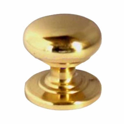 POMOLO TONDO GHIERA OTTONE LUCIDO mm 25