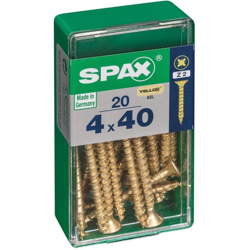 Set Di 20 Viti In Acciaio Testa Piana Pozidriv Spax, Diam.4 Mm X Mm L.40 características