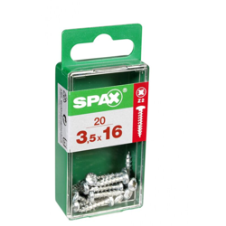 Box 20 Spax Universale Vite A Testa Rotonda Pz 3,5X16 Wirox 20 Pc características