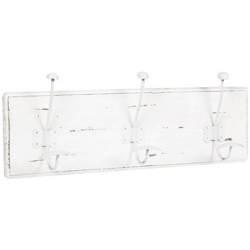 Appendiabiti a parete, ganci appendiabiti attaccapanni da muro in legno e ferro, gancio per giacche cappotti L58xPR10xH21 cm precio