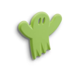 Pomolo verde a forma di fantasmino in goffrato fine 100x92x22mm - 427 Fanta precio