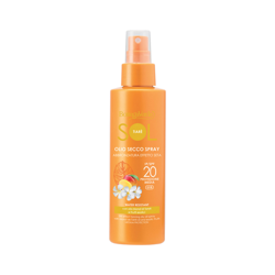 SOL Tiarè - Aceite seco en spray - bronceado efecto seda - con aceite de Monoi de Tahití y Frutos exóticos - protección media SPF20 (150 ml) - resiste características