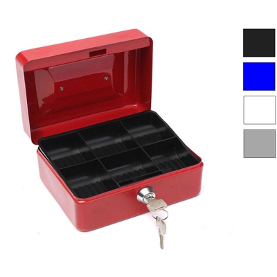 Cassetta di sicurezza portavalori portamonete con chiavi 150x120x80mm