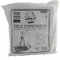 Telo copritutto polietilene trasparente dimensioni pezzi 10 mq. 16 lxl metri 4x4 en oferta