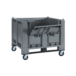 Geosism&nature S.a.s.di Barani Simone&c. - Cargopallet 600 PLUS grigio ATX con portello, 2 travette e 4 ruote, 1200x800xh1000 precio