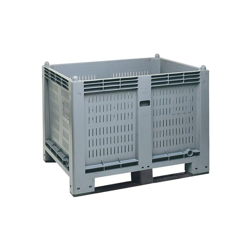 Cargopallet 600 PLUS grigio ATX con pareti grigliate e 2 travette, 1200x800xh850 en oferta