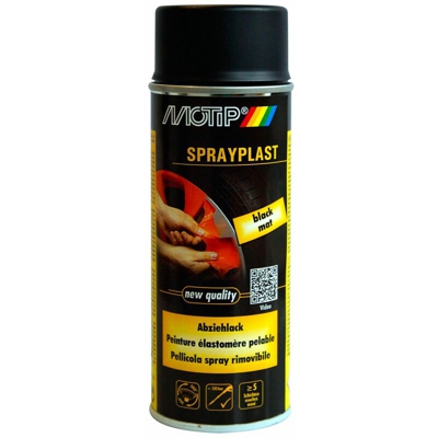 Spray Plast Vernice Nero Opaco Pelabile Ml.400