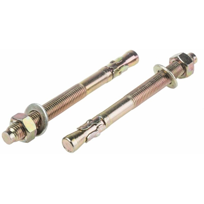 Bullone di ancoraggio RS PRO in Acciaio al carbonio M16, Ø foro di fissaggio 16mm, L 175mm (Confezione da 5)