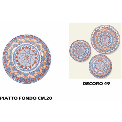 Bighouse It - PIATTO FONDO DECORO 49 CM.20