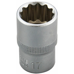 Bussola Bi-esagonale RS PRO, 17mm, attacco Quadrato 1/2 poll., Acciaio al cromo vanadio características