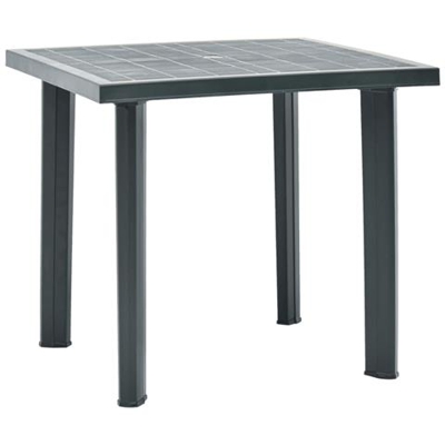 Tavolo Da Giardino Verde 80x75x72 Cm In Plastica