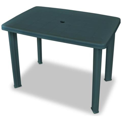 Tavolo Da Giardino 101x68x72 Cm In Plastica Verde en oferta