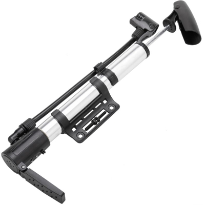 Pompa d'aria per gonfiare la ruota. Gonfiatore per pneumatici con valvola Presta Schrader ago - Primematik