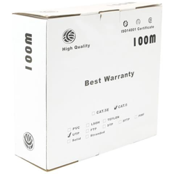 Bobina per cavi UTP Cat. 6A 23AWG grigio duro 100m en oferta