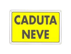 Cartello caduta neve características