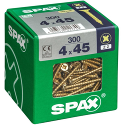 Lotto 300 Viti Testa Bombata Acciaio Cilindrica Pozidriv Diam.4 Mm X Mm L.45 - Spax características