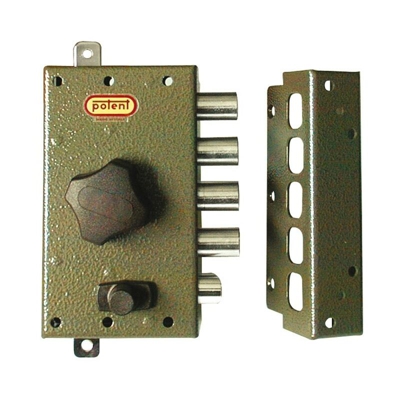 Serratura da Applicare per Porte Legno Entrata mm. 45 Dx + Aste art. 1730 - Potent