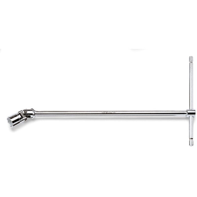 Chiave a T con Bussola Esagonale Snodata Acciaio Cromato 952 12mm - Beta