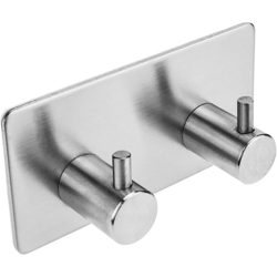 Appendiabiti a muro in acciaio inossidabile. Porta asciugamani da parete con 2 ganci - Primematik características