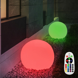 Set di 2 LED Plug Plugs Lamp Garden Path Lighting RGB Remote Control Ground Spike Outdoor Light Up características