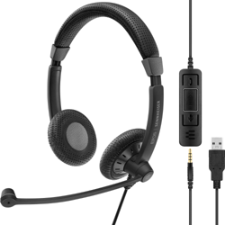 | SENNHEISER SC 75 USB MS Cuffia Padiglione auricolare Connettore 3.5 mm USB tipo A Nero, Headset en oferta