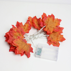 led stringa di foglia d'acero luci batteria stringa di luce di Halloween (fornita senza batteria) luce calda,6 metri 4 luci - 6 metri 4 luci precio