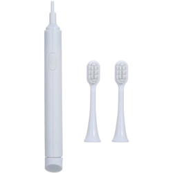 Spazzolino elettrico, detergente per denti, normale impermeabile, accensione / spegnimento manuale con 2 testine senza batterie, spedizione bianca en oferta