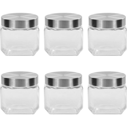 Vidaxl - Barattoli in Vetro con Coperchio Argento 6 pz 800 ml precio