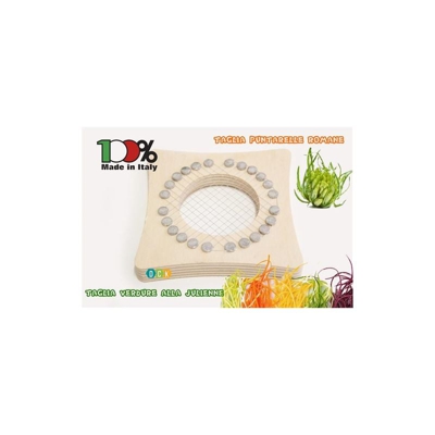 Taglia Puntarelle Alla Romana In Legno Inox Made In Italy Julienne Zucchine Verdure Carote - Calder