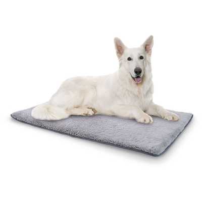 Brunolie Finn, Lettino per Cani, Materassino per Cani | Lavabile | Antiscivolo | Traspirante | Poliestere/Floccato | Taglia L (120x5x80 cm)