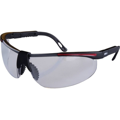 2012007 Occhiali di protezione incl. Protezione raggi UV Nero, Rosso DIN EN 166-1 - Protectionworld