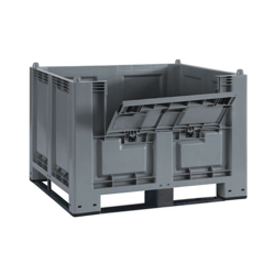 Cargopallet 600 PLUS grigio ATX con portello e 4 travette, 1200x800xh850 precio