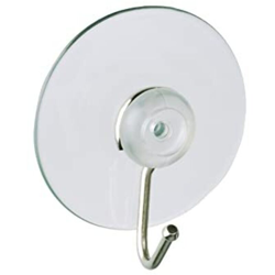 Gancio ventosa nickel trasparente WENKO en oferta