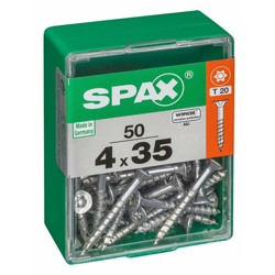 Set Di 50 Acciaio Vite A Testa Piatta Spax Autofraisée, Diam.4 Mm X Mm L.35 características