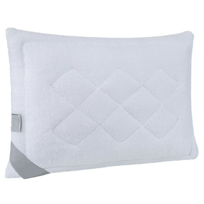 Homemania - Cuscino Bed - Guanciale - per Letto - Bianco, Viola in Cotone, Lattice, 50 x 70 cm