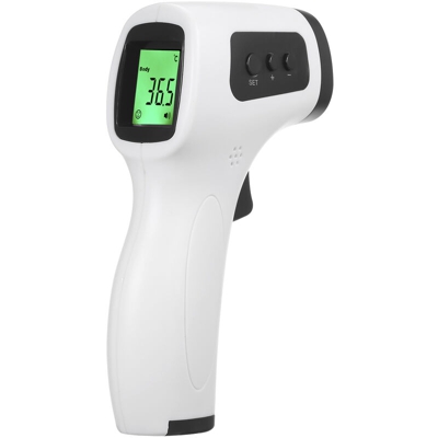 Asupermall - [Non medico] UX-A-03 Versione inglese del termometro a infrarossi senza contatto, display retroilluminato a tre colori senza spedizione