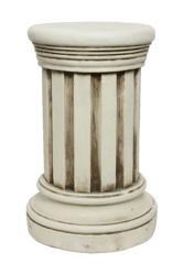 Colonna Porta Vaso Tonda Bianca 45,5Cm Arredamento Interni Casa precio