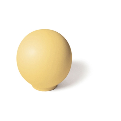 Pomolo in stile funzionale, Legno, Giallo, 50 mm di diametro. Marchio REI