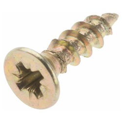 Vite per legno in Acciaio passivato giallo, zincato RS PRO 12mm, filettatura 3mm, guida Pozidriv (Confezione da 100) precio