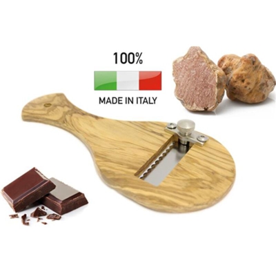 Tagliatartufi Legno Di Olivo Lama Liscia - Calder