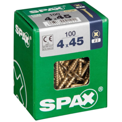 Lotto 100 Viti A Testa Svasata In Acciaio Spax Pozidriv Testa, Diam.4 Mm X Mm L.45 características