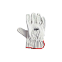 Guanti da lavoro anti-usura in fiore di pelle bovina bianco per giardino ed edilizia -Medium 8 características