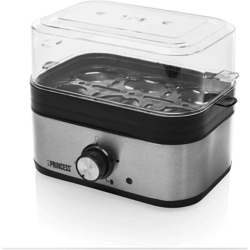 Princess 01.262041.01.001 Cuociuova Spia luminosa, Funzione timer, Senza BPA Argento/Nero precio