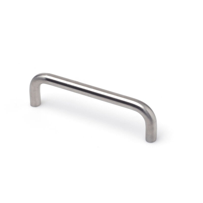 Maniglia stile contemporaneo , Acciaio, Inox Satinato, 96mm interasse. Marchio REI