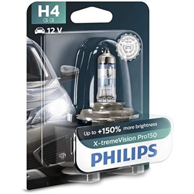 Philips 12342XVPB1 Lampadina alogena X-tremeVision H4 60/55 W 12 V