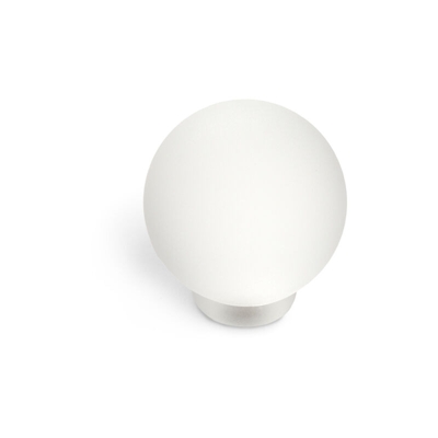 Pomolo in stile giovanile, Resina, Vetro Traslucido, 33 mm di diametro. Marchio REI